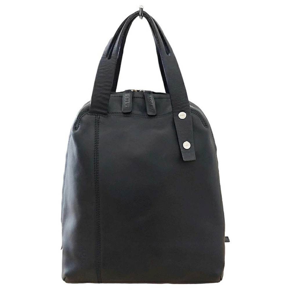 Loewe Leather Handbag Tote Bag Pouch Clutch Black